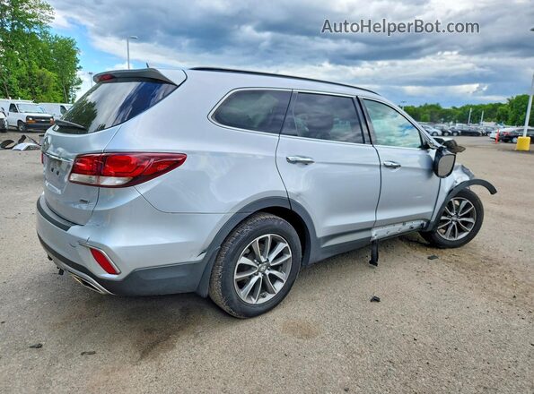 KM8SNDHFXJU275794 2018 HYUNDAI SANTA Silver Tył prawy