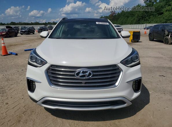 KM8SR4HF0JU273265 2018 HYUNDAI SANTA White Вид спереду