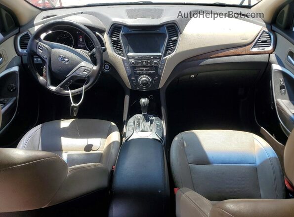 KM8SR4HF2HU196683 2017 HYUNDAI SANTA Red წინა პანელის ხედი