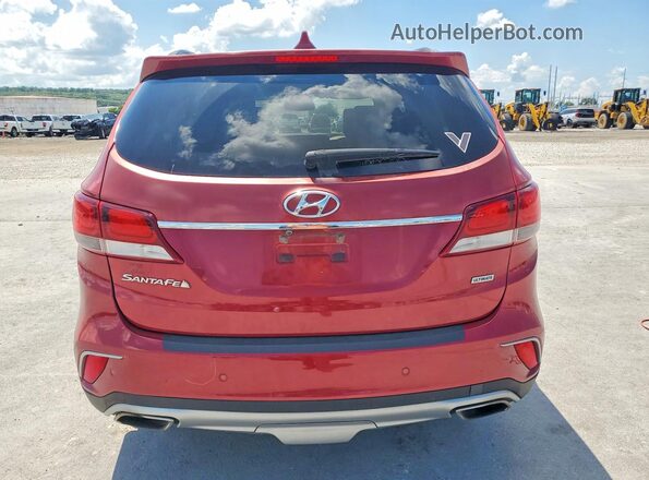KM8SR4HF2HU196683 2017 HYUNDAI SANTA Red უკანა ხედი