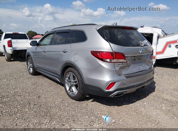 KM8SR4HF2HU211067 2017 HYUNDAI SANTA FE Серебряный Задняя левая четверть