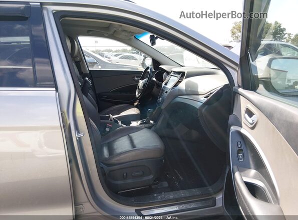 KM8SR4HF2HU211067 2017 HYUNDAI SANTA FE Серебряный Вид салона спереди