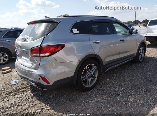 KM8SR4HF2HU211067 2017 HYUNDAI SANTA FE Серебряный Задняя правая четверть