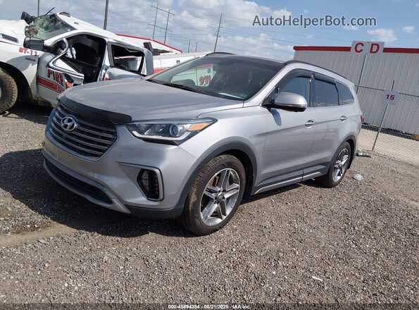 KM8SR4HF2HU211067 2017 HYUNDAI SANTA FE Серебряный Передняя левая четверть