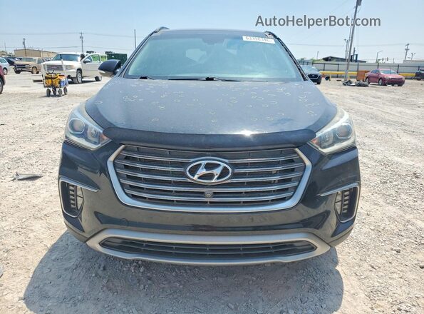 KM8SR4HF2HU254260 2017 HYUNDAI SANTA Черный Вид спереди
