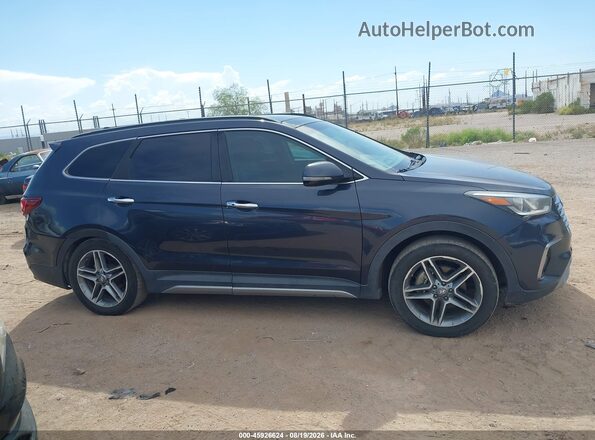 KM8SR4HF3HU193369 2017 HYUNDAI SANTA FE Gray Սալոնի հետևի տեսք