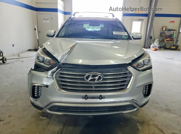 KM8SR4HF3HU256860 2017 HYUNDAI SANTA Silver Դիմացի տեսք