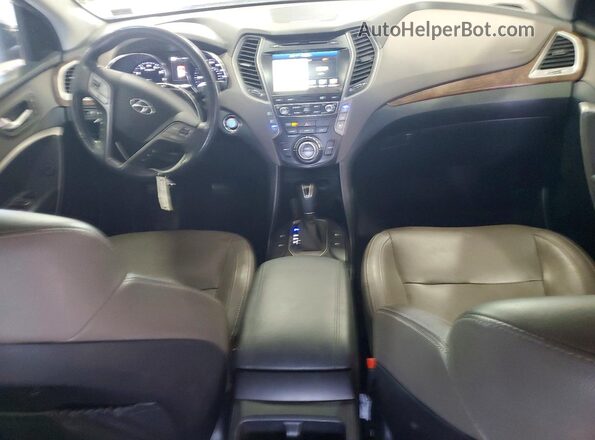 KM8SR4HF3HU256860 2017 HYUNDAI SANTA Silver Առջևի վահանակի տեսք