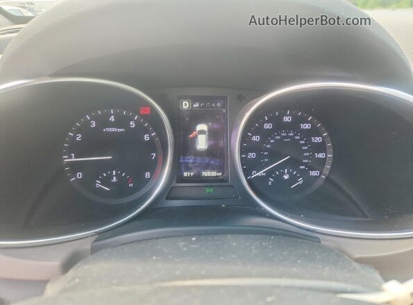 KM8SR4HF4HU229649 2017 HYUNDAI SANTA White Instrument cluster view