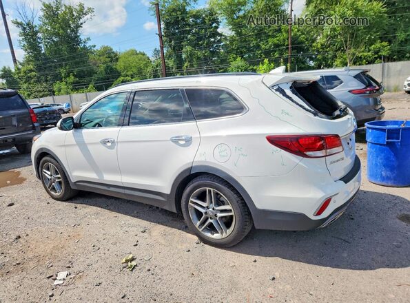 KM8SR4HF4HU229649 2017 HYUNDAI SANTA White Rear left