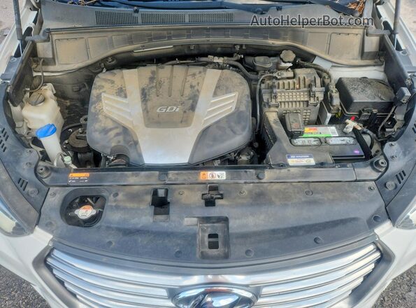 KM8SR4HF4HU229649 2017 HYUNDAI SANTA White Rear interior view