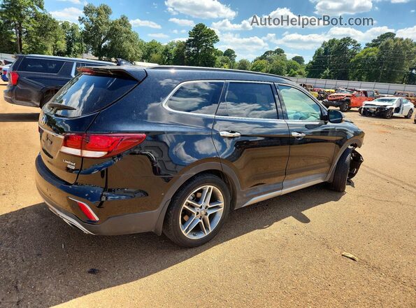 KM8SR4HF5HU209023 2017 HYUNDAI SANTA Black Задня права чверть