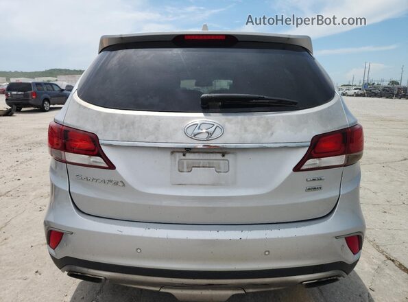 KM8SR4HF8HU180777 2017 HYUNDAI SANTA Silver Rear view