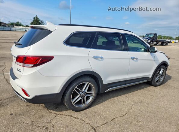 KM8SRDHF0HU166906 2017 HYUNDAI SANTA White Tył prawy