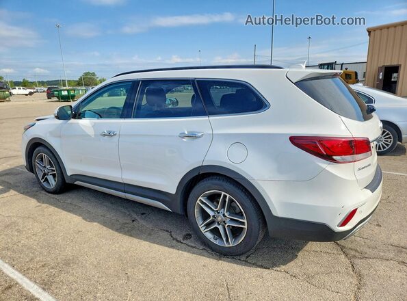 KM8SRDHF0HU166906 2017 HYUNDAI SANTA White Tył lewy