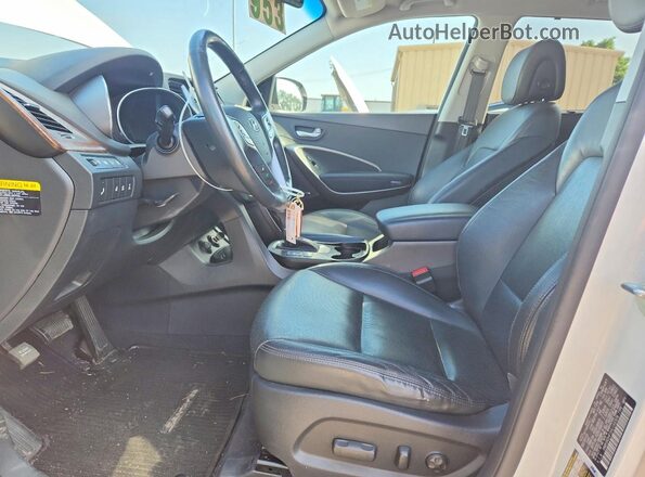 KM8SRDHF0HU166906 2017 HYUNDAI SANTA White Widok wnętrza z przodu