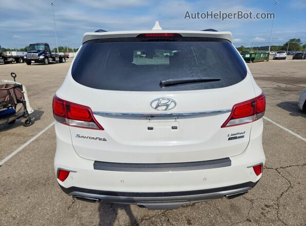 KM8SRDHF0HU166906 2017 HYUNDAI SANTA White Widok z tyłu