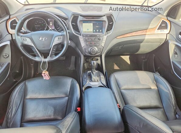 KM8SRDHF0HU166906 2017 HYUNDAI SANTA White Widok deski rozdzielczej