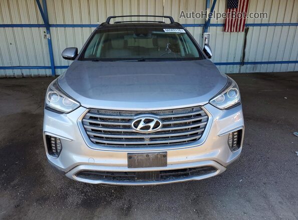 KM8SRDHF0HU180191 2017 HYUNDAI SANTA Gray Вид задніх сидінь