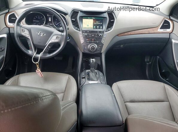 KM8SRDHF0HU187237 2017 HYUNDAI SANTA Silver Vista del salpicadero