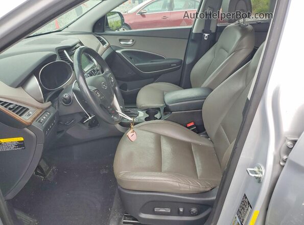 KM8SRDHF0HU187237 2017 HYUNDAI SANTA Silver Vista interior delantera