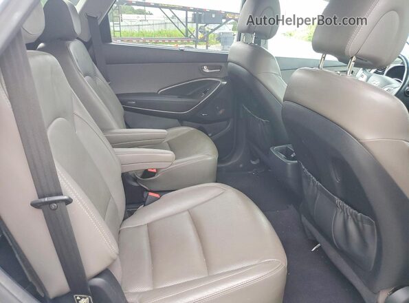 KM8SRDHF0HU187237 2017 HYUNDAI SANTA Silver Vista de los asientos traseros