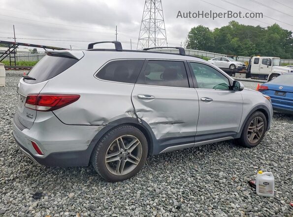 KM8SRDHF0HU187237 2017 HYUNDAI SANTA Silver Trasero derecho