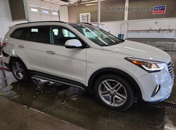 KM8SRDHF0HU196262 2017 HYUNDAI SANTA White Delantero derecho