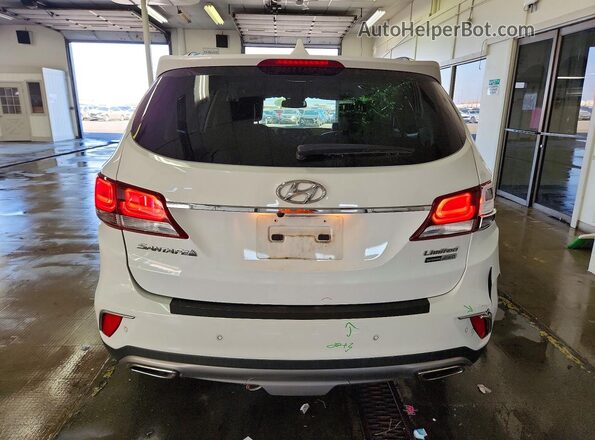 KM8SRDHF0HU196262 2017 HYUNDAI SANTA White Vista trasera