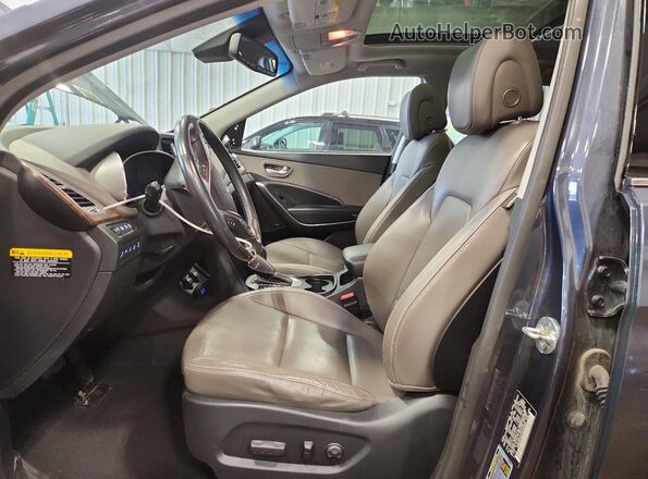 KM8SRDHF0HU240826 2017 HYUNDAI SANTA Gray Սալոնի դիմացի տեսք