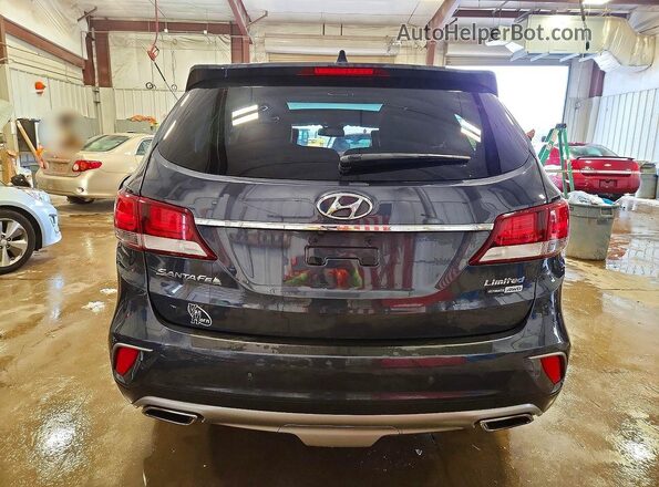 KM8SRDHF0HU240826 2017 HYUNDAI SANTA Gray Հետևի տեսք