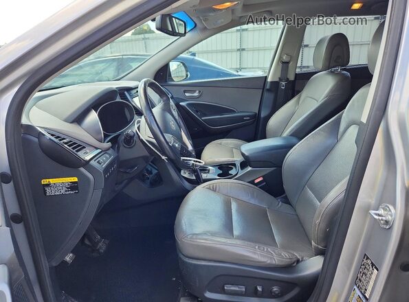KM8SRDHF1GU139423 2016 HYUNDAI SANTA Серебряный Вид салона спереди