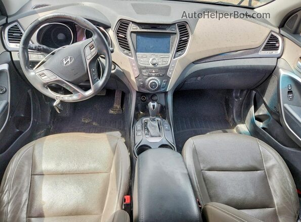 KM8SRDHF1GU142452 2016 HYUNDAI SANTA Black Widok deski rozdzielczej