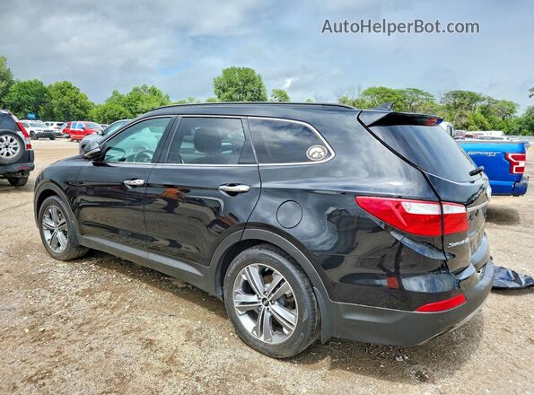 KM8SRDHF1GU142452 2016 HYUNDAI SANTA Black Tył lewy