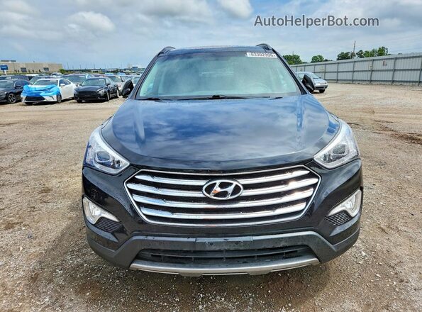 KM8SRDHF1GU142452 2016 HYUNDAI SANTA Black Widok z przodu