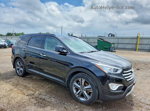 KM8SRDHF1GU142452 2016 HYUNDAI SANTA Black Przód prawy