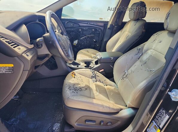KM8SRDHF1KU308445 2019 HYUNDAI SANTA Black Widok wnętrza z przodu
