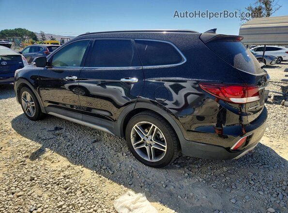 KM8SRDHF1KU308445 2019 HYUNDAI SANTA Black Tył lewy
