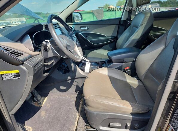 KM8SRDHF2GU137471 2016 HYUNDAI SANTA Black Vista interior delantera