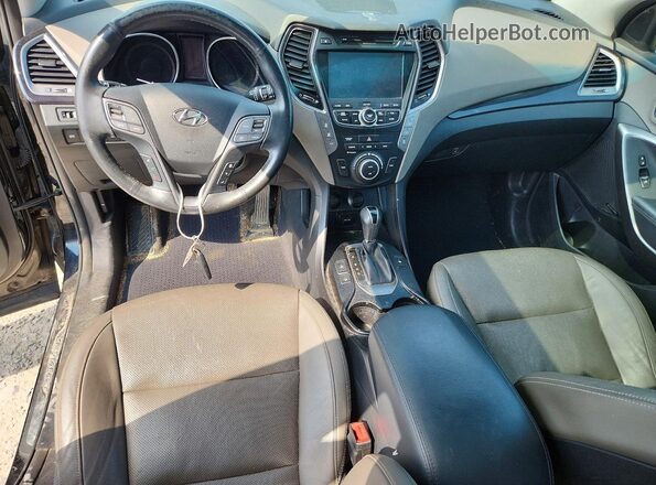 KM8SRDHF2GU137471 2016 HYUNDAI SANTA Black Vista del salpicadero