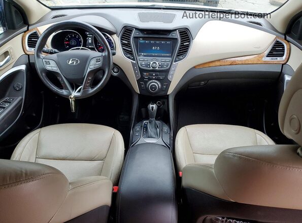 KM8SRDHF2GU140127 2016 HYUNDAI SANTA White Vista del salpicadero