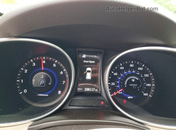 KM8SRDHF2GU140127 2016 HYUNDAI SANTA White Vista del cuadro de instrumentos