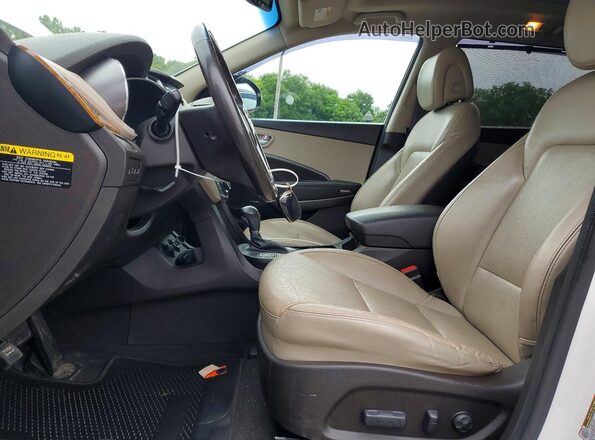 KM8SRDHF2GU140127 2016 HYUNDAI SANTA White Vista interior delantera