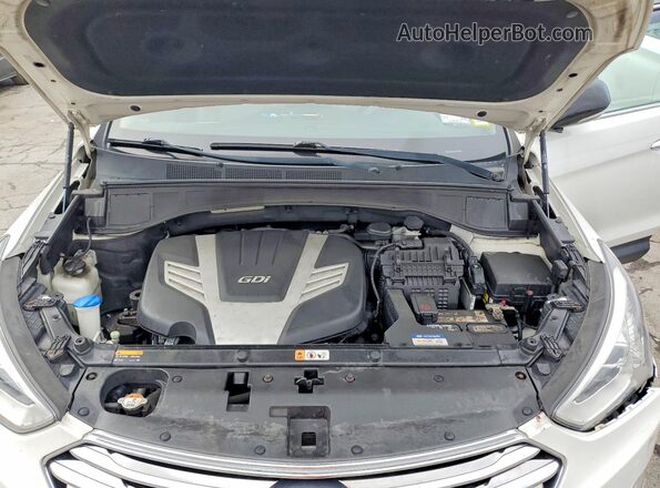 KM8SRDHF2GU140127 2016 HYUNDAI SANTA White Vista del compartimento del motor