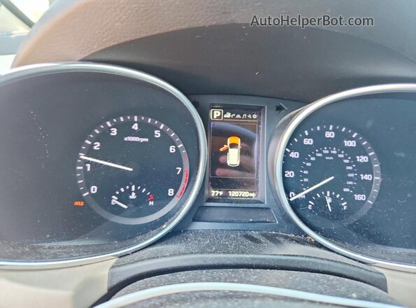 KM8SRDHF2HU234851 2017 HYUNDAI SANTA Brown Вид щитка приладів