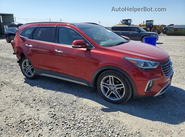 KM8SRDHF2JU258556 2018 HYUNDAI SANTA Red Delantero derecho