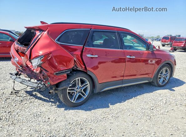 KM8SRDHF2JU258556 2018 HYUNDAI SANTA Red Trasero derecho