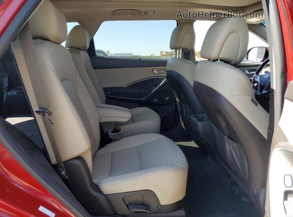 KM8SRDHF2JU258556 2018 HYUNDAI SANTA Red Vista interior trasera