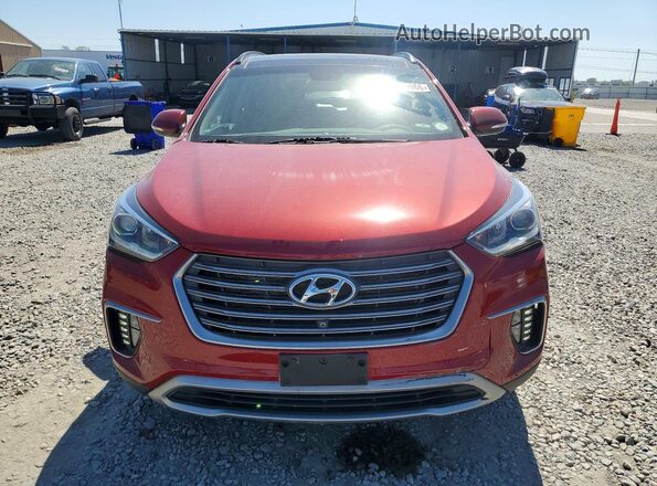 KM8SRDHF2JU258556 2018 HYUNDAI SANTA Red Vista frontal