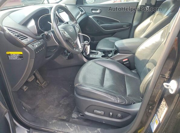 KM8SRDHF5GU138906 2016 HYUNDAI SANTA Black Vista interior delantera